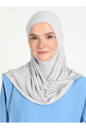 روسری طوسی ساده Ecardin - کد 864752459