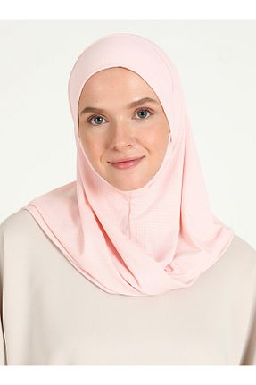 روسری صورتی پلی استر Ecardin - کد 864752656