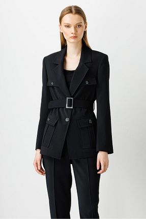 شلوار مشکی زنانه پلی استر Moda İlgi - کد 786427780