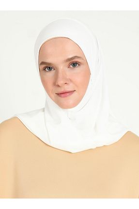 روسری بژ پلی استر Ecardin - کد 864752427