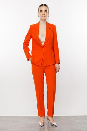 کت نارنجی زنانه رگولار Moda İlgi - کد 843501033