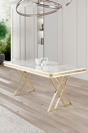 میز آشپزخانه سفید MDF Canisa - کد 864905692