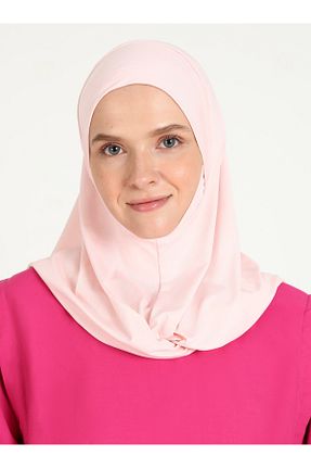 روسری صورتی ساده Ecardin - کد 864752810