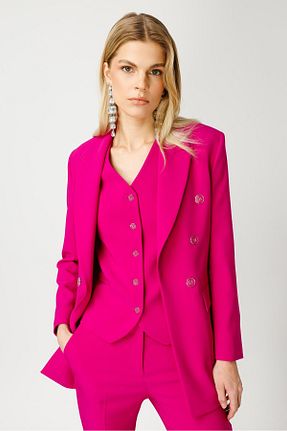 کت صورتی زنانه رگولار Moda İlgi - کد 843394248
