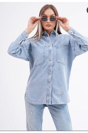 کت آبی زنانه گشاد CATTLEYAS - کد 864743014
