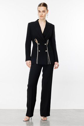 شلوار مشکی زنانه بافتنی Moda İlgi - کد 843520286