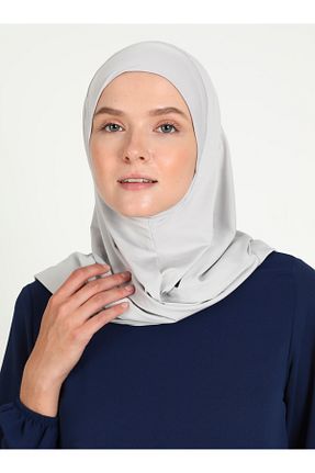 روسری طوسی ساده Ecardin - کد 864752878