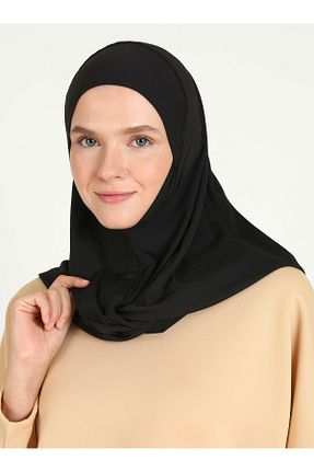 روسری مشکی پلی استر Ecardin - کد 864752640