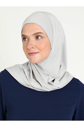 روسری طوسی ساده Ecardin - کد 864752878