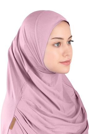 روسری صورتی پلی استر Ecardin - کد 864751703