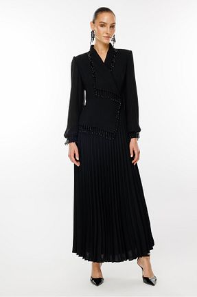 لباس مشکی زنانه بافتنی Moda İlgi - کد 864903480