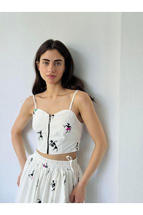 بلوز نباتی زنانه طرح دار Retrobird - کد 864746831