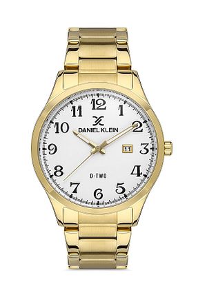 ساعت مچی طلائی مردانه 44 میلی متر Daniel Klein - کد 864763031