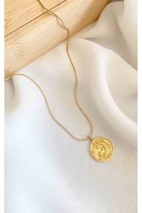 گردنبند استیل ( فولاد ) طلائی زنانه استیل (فولاد) Sacha Accessories - کد 864763693