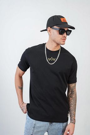 تیشرت مشکی مردانه Relaxed king brich - کد 837749301