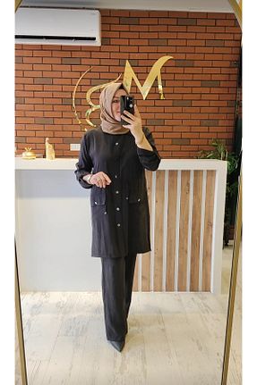 ست بالاتنه و پائین تنه مشکی زنانه بافتنی Meryemce Butik - کد 864097605