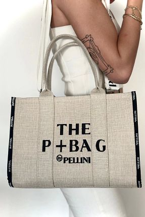کیف دستی بژ زنانه ابعاد بزرگ By Pellini - کد 836222431