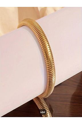 دستبند استیل (فولاد) طلائی زنانه استیل ضد زنگ STARBELL - کد 864876167