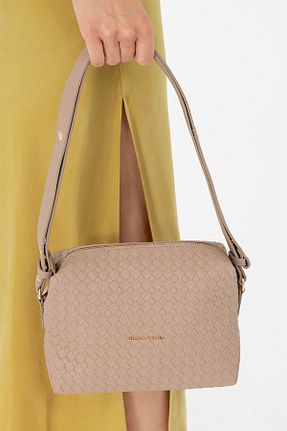کیف دوشی بژ زنانه چرم مصنوعی Pierre Cardin - کد 862511854