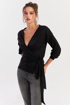 بلوز طوسی زنانه ساده Cool & Sexy - کد 863401052