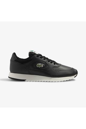 کفش اسنیکر مشکی مردانه بند دار Lacoste - کد 755958760
