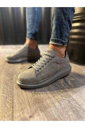 کفش کژوال طوسی مردانه چرم مصنوعی Shine Leather - کد 901530804