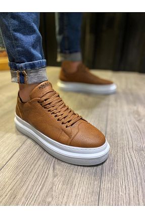 کفش کژوال قهوه ای مردانه چرم مصنوعی Shine Leather - کد 901551180