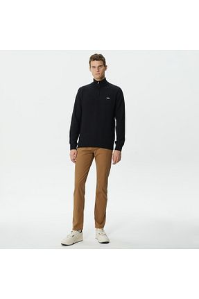 شلوار قهوه ای مردانه پنبه ای Lacoste - کد 784756874