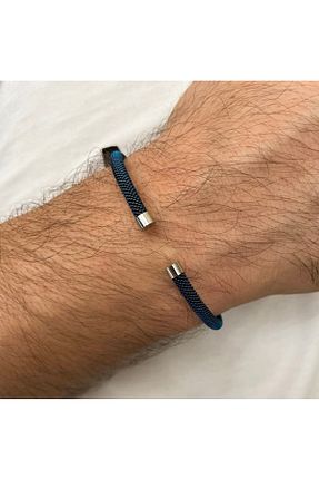 دستبند استیل (فولاد) آبی زنانه استیل (فولاد) simurg jewellery - کد 863529274