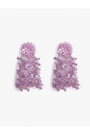 گوشواره جواهر بنفش لزران Koton - کد 863529091