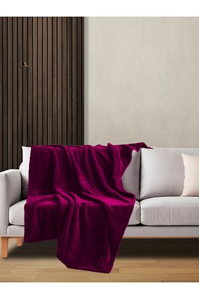 پتو تکنفره بنفش پلی استر Mulberry - کد 150685700