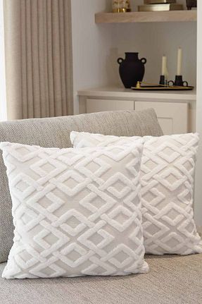 کوسن و روکش کوسن بژ مخملی Pilloveland - کد 849580818
