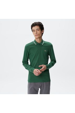پولوشرت سبز مردانه پنبه ای Lacoste - کد 769562514