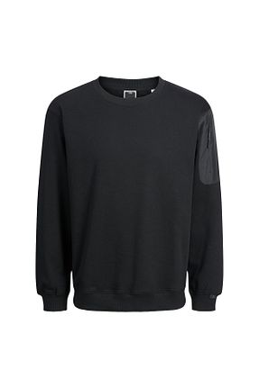 سوئیشرت مشکی مردانه ساده Jack & Jones - کد 863617146