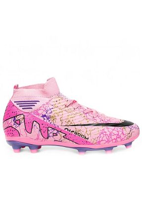 کفش فوتبال چمنی صورتی مردانه Nisanur Shoes - کد 863566854