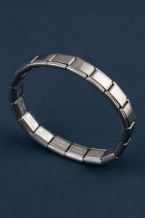 دستبند استیل (فولاد) طوسی زنانه استیل ضد زنگ Sortie Aksesuar - کد 869579839
