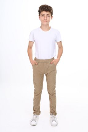 شلوار بژ بچه گانه پنبه ای e-çocuk - کد 749849751
