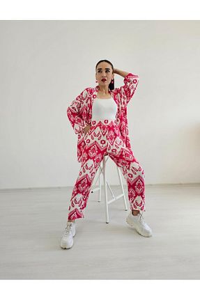 کیمونو و کافتان صورتی زنانه لیکرا Altı Üstü Butik - کد 863635718