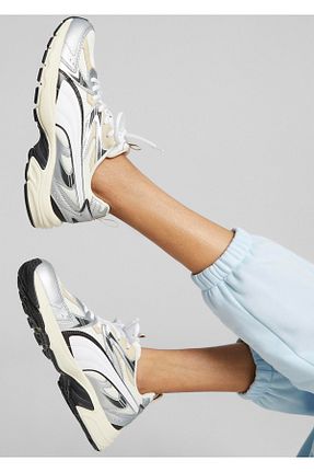 کفش اسنیکر سفید زنانه بند دار Puma - کد 863572121