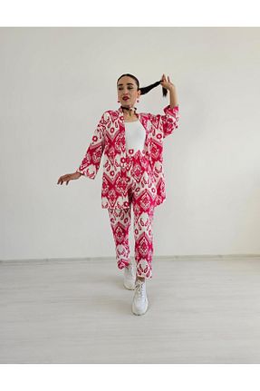 کیمونو و کافتان صورتی زنانه لیکرا Altı Üstü Butik - کد 863635718