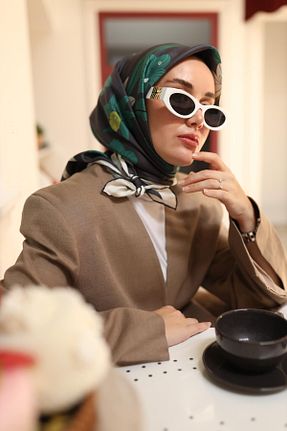 روسری طوسی İpek Tivil Silk Home - کد 863635992