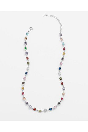 گردنبند نقره سفید زنانه 925 عیار MEKS JEWELS - کد 863652656
