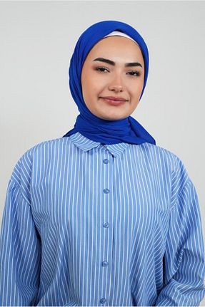 روسری سرمه ای پنبه ای LOSYANA - کد 863638405