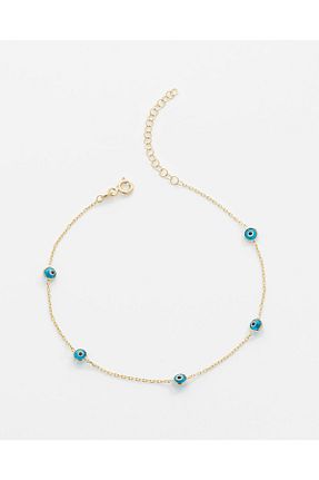 خلخال نقره طلائی زنانه MEKS JEWELS - کد 863638118