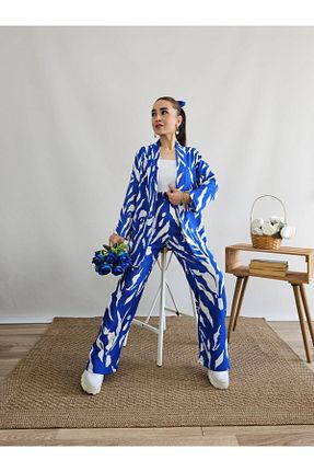 کیمونو و کافتان آبی زنانه لیکرا Altı Üstü Butik - کد 863641353