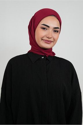 روسری زرشکی پنبه ای LOSYANA - کد 863656214