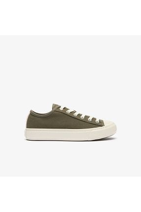 کفش اسنیکر خاکی مردانه بند دار Lacoste - کد 834435941