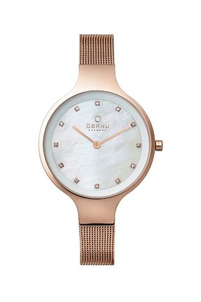 ساعت مچی زرد زنانه 31-35 میلی متر Obaku Denmark - کد 95987999