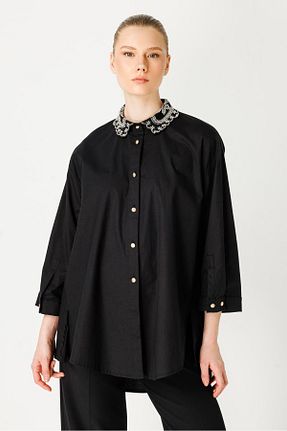 تونیک مشکی زنانه تریکو Ghisa - کد 816781989