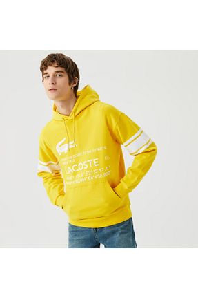 سوئیشرت زرد مردانه ساده Lacoste - کد 736839155